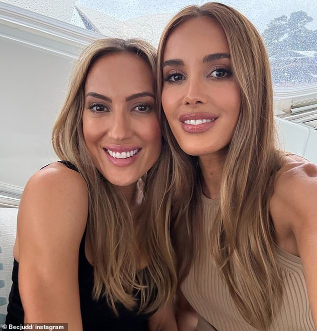 She took a selfie with her shoe designer friend Lana Wilkinson, with the pair showing off their equally dazzling white smiles