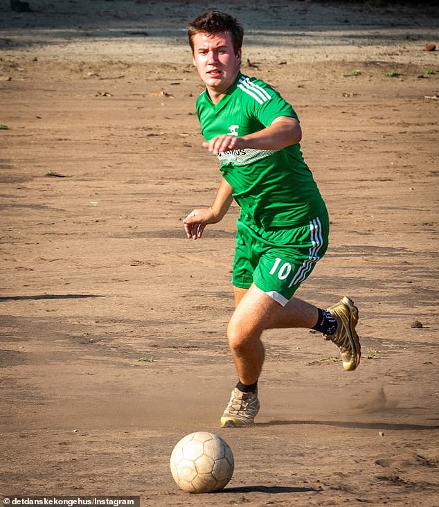 In his spare time he enjoyed playing football with the locals