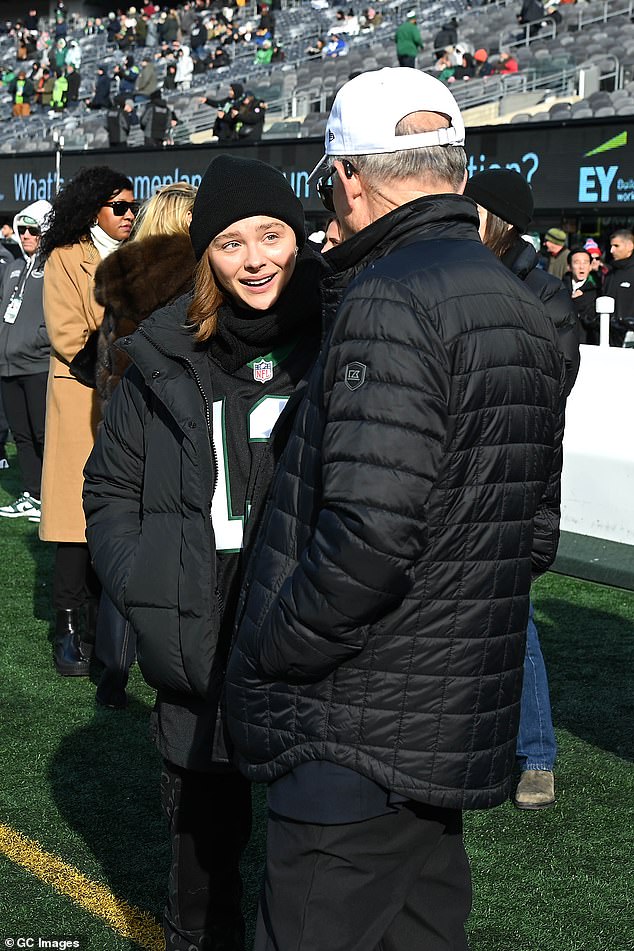 Moretz was seen chatting with other high-profile attendees