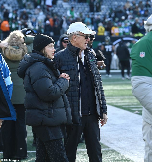 The spectators bundled up against the cold weather