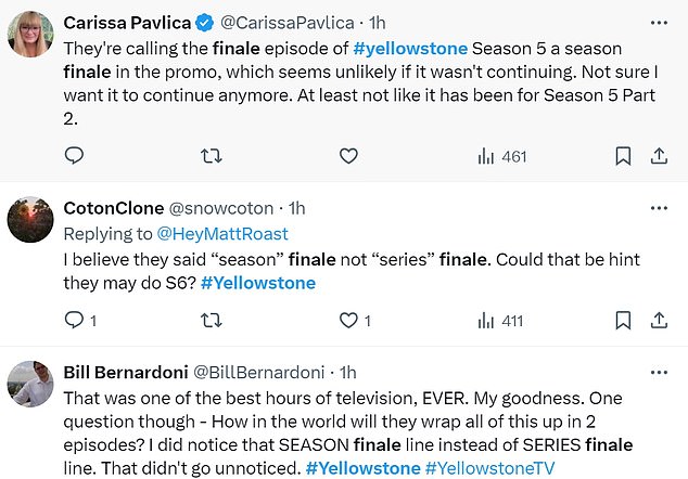 @CarissaPavlica said, “They're calling the #goldstone season 5 finale episode a season finale in the promo, which seems unlikely if it doesn't happen. I'm not sure I want it to go on any longer. At least not like it was before season 5, part 2'