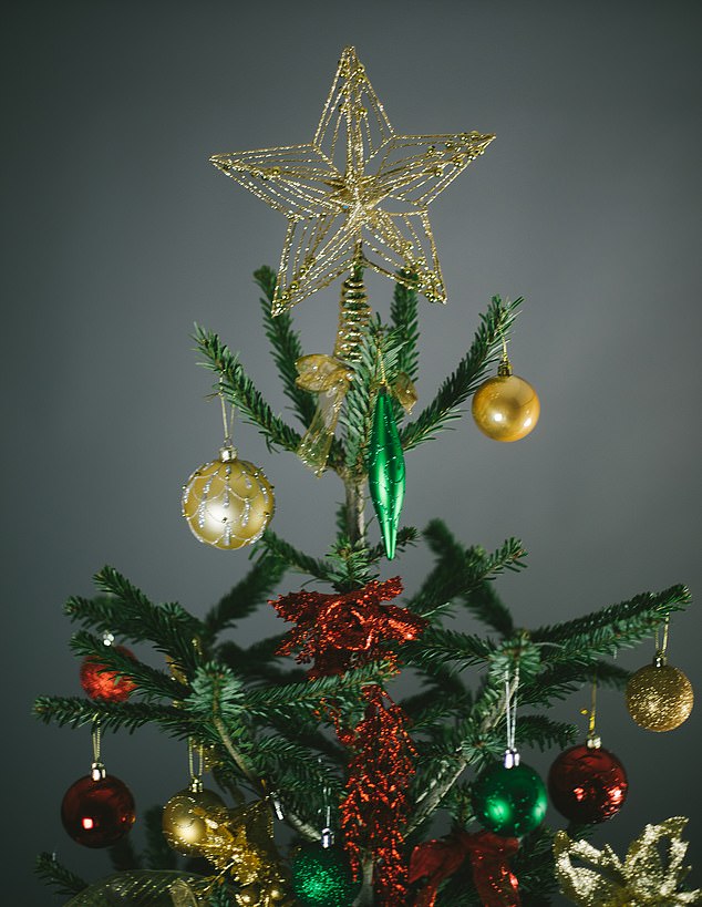 A spectacular tree topper, such as a graceful star or angel, is the crowning glory. If you're feeling sentimental, a handmade family treasure adds a personal touch