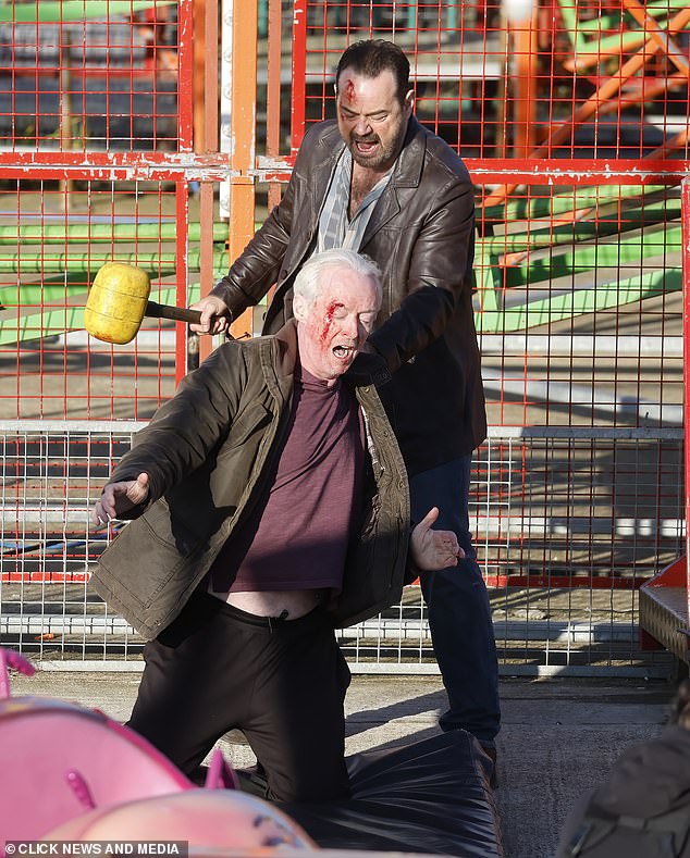 Danny was seen using the hammer's strap in an attempt to strangle Ned, before swinging the weapon over his head