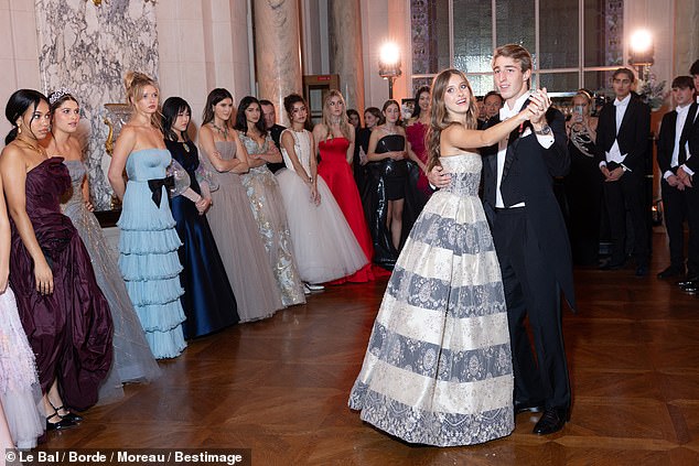 Lucia - the granddaughter of Sophia Loren - was accompanied by her date, Count Alberico di Carpegna Brivio, who is descended from Italian nobility.