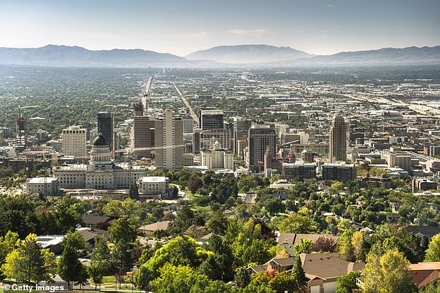 Pictured Salt Lake City, Utah - second on Realtor.com's list. The site tracked the prices of the 100 largest US metro areas between 2014 and 2019 to arrive at their conclusions