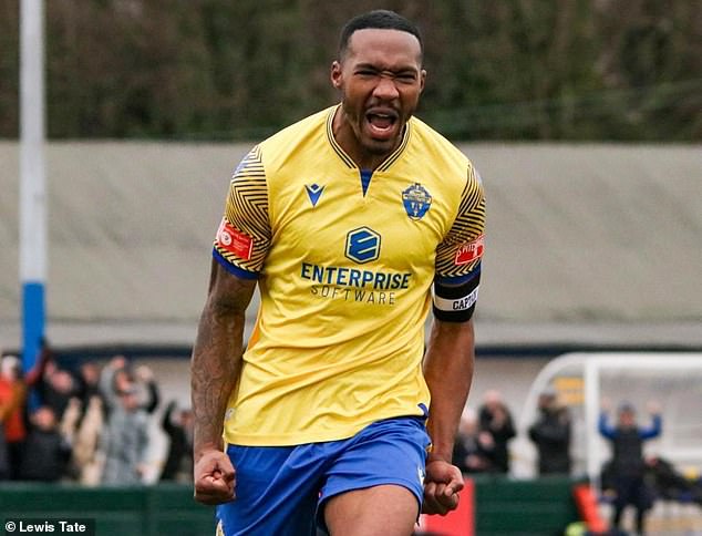 The Chester FC supporter was seen on camera appearing to gesture towards Warrington Town player Bohan Dixon (file photo)