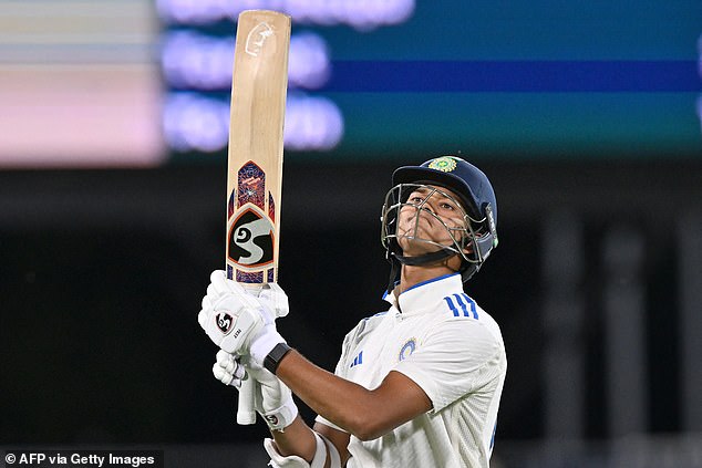 Gavaskar also praised young Indian batsman Yashasvi Jaiswal (pictured), who powered his way to a score of 161 in the second innings