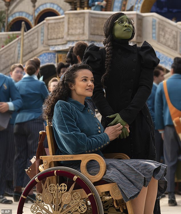 The 24-year-old actress, who plays Nessarose, the younger sister of Elphaba (Cynthia Erivo), revealed that after signing on to the project, one of her first conversations with director Jon M. Chu was about a 