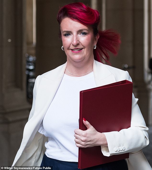 Ex-Transport Secretary Louise Haigh (pictured) now said she would let local areas decide whether to introduce 20mph speed limits. It remains to be seen whether her successor Heidi Alexander will follow suit