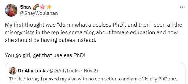 1733171915 507 Woman leaves the internet bitterly divided after sharing woke PhD