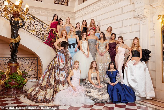 Spaht (left) joined Martin on Saturday at Le Bal des Débutantes at the Shangri-La in Paris, an annual gathering that invites young women from some of the prestigious – and wealthiest – families from Europe, Asia, Africa and the US to make their debut in society