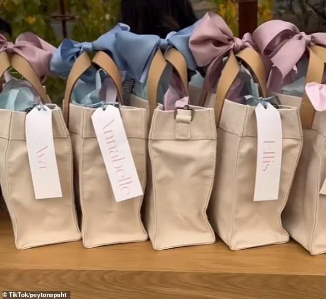 In another video recently posted to TikTok, she shared some clips from her lavish eighteenth birthday party with her friends, including custom gift bags for her friends