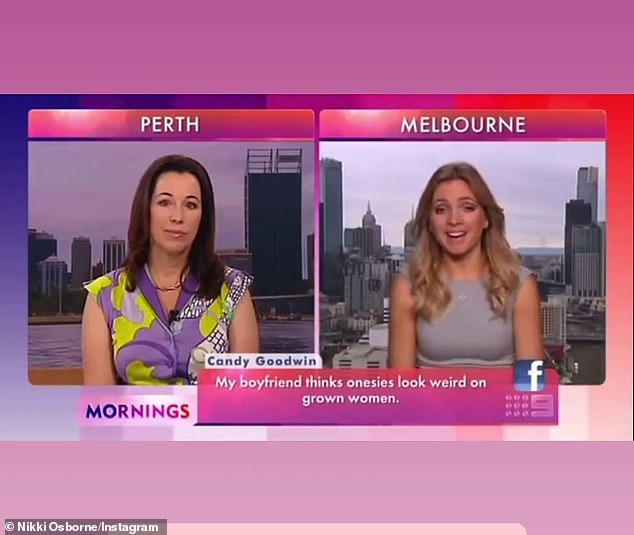 In a video shared to Instagram, Nikki discussed her sex life during an appearance on Nine breakfast show Mornings