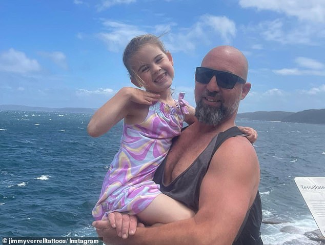 Luke Verrell (pictured with his daughter Jemma, 6) was a devoted father