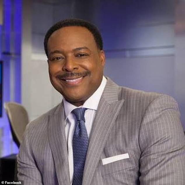 Harris, a former journalist in the Washington DC area, was taken off the air after his disturbing broadcast, but a weatherman later said he was doing 'fine'