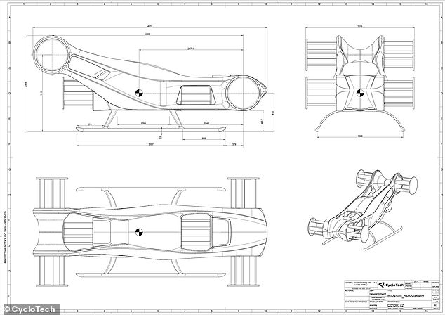 The company says: 'The new BlackBird demonstrator, with a maximum take-off weight of 340kg, is now in development and is expected to be ready by the end of 2024'