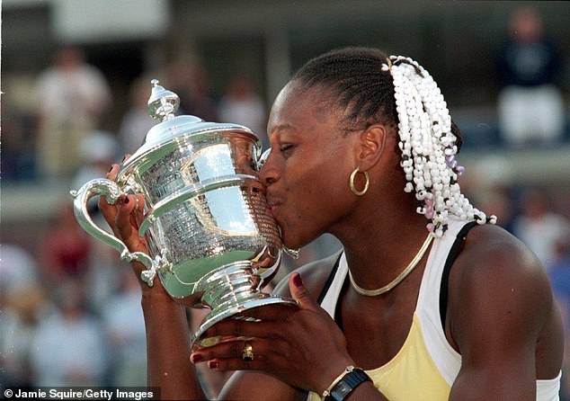 She holds the record for most Grand Slam singles titles in the Open Era with 23; pictured after winning the 1999 US Open final