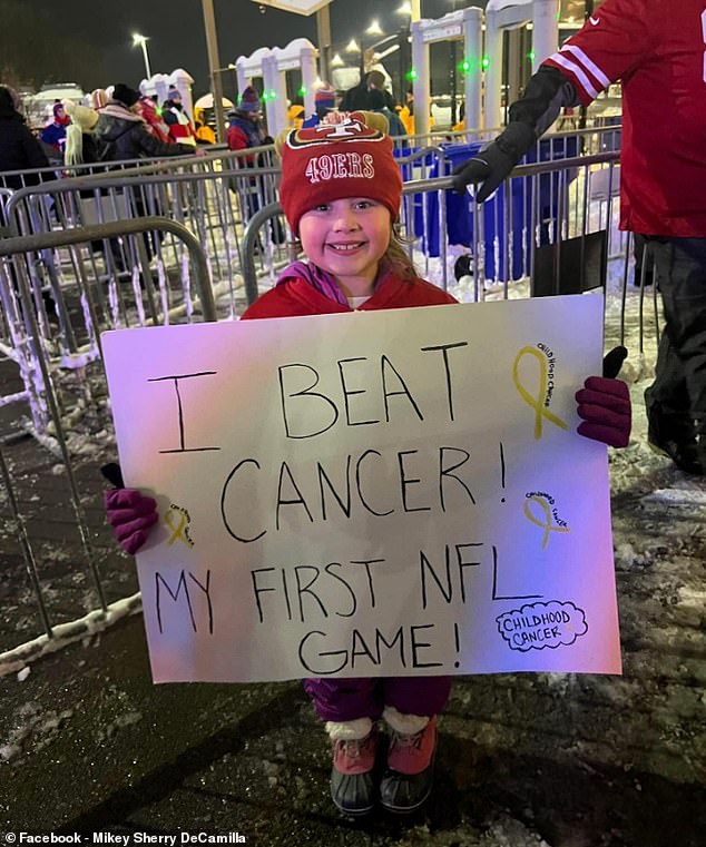 Mia DeCamilla's mother, a cancer survivor, said her daughter was pushed down by a Bills fan