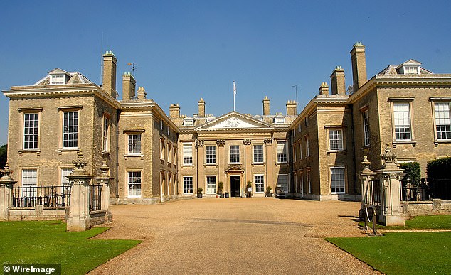 The new couple first met when Cat, as the archaeologist is known, set out to find an ancient village 'lost' in the grounds of Althorp, the glorious Spencer family seat (pictured)