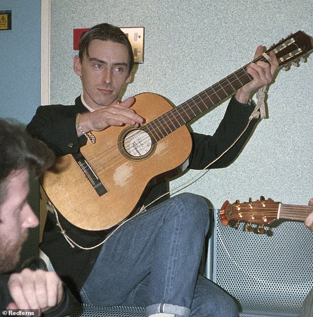 Paul Weller of The Jam on the day of the Band Aid recording in November 1984