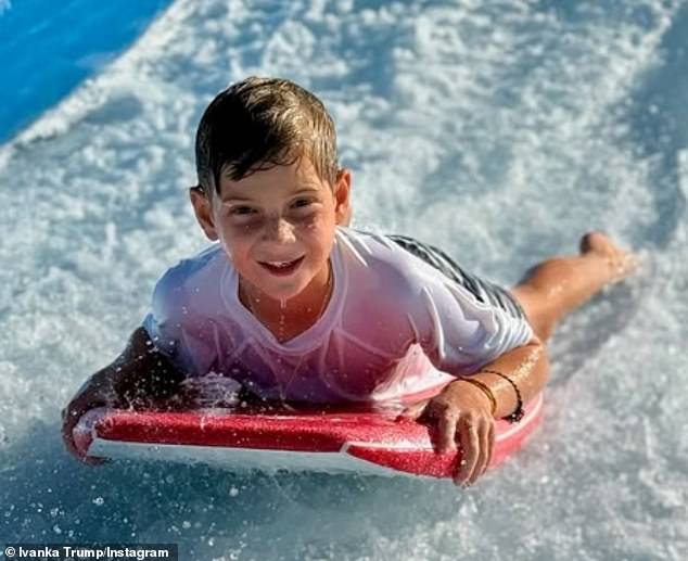 She also said her son, Joseph, 11, took a swing with the surf stimulator and had fun riding the waves.