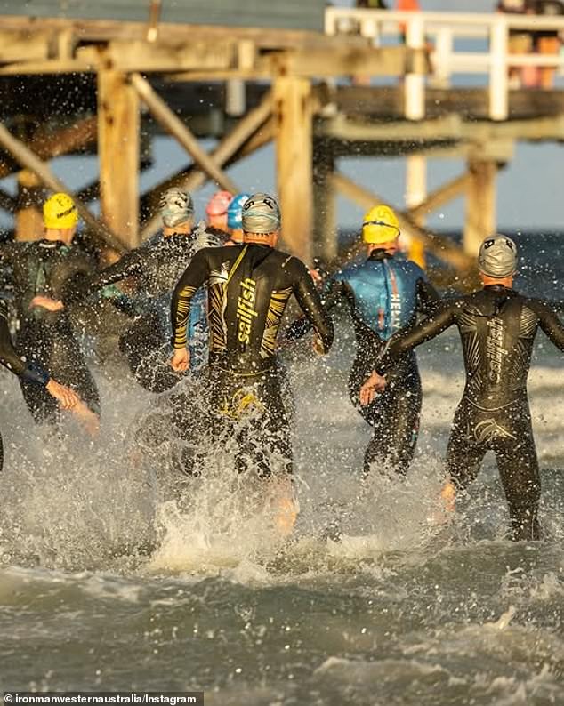 Other participants said the choppy waters in Busselton Bay resulted in the 'hardest' swimming section they had ever encountered