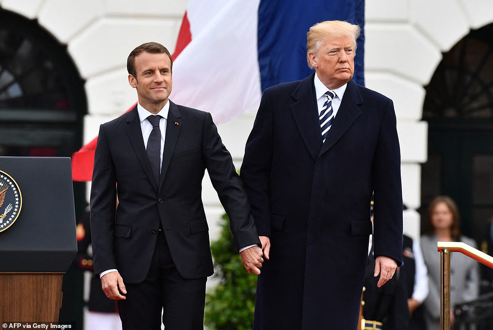 Despite some major political differences, Macron and Trump had a 