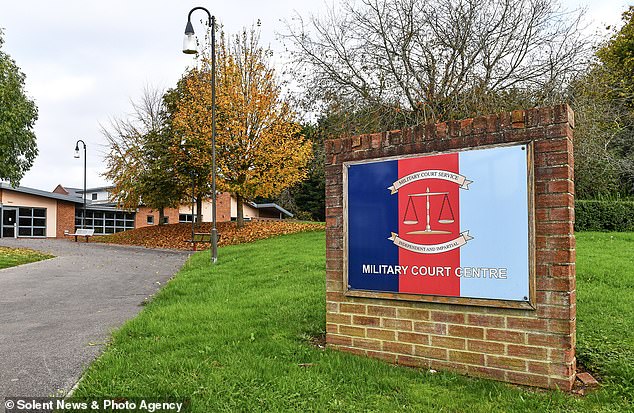 At Bulford Military Court, Lieutenant Humphries denied one charge of sexual assault by penetration and claimed the encounter was consensual.