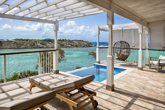 The cast slept in Superior Waterfront Suites at the 30-acre Verandah Antigua resort, with breathtaking views of the Caribbean Sea