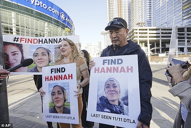 Kobayashi's father Ryan, 58, joined the search after the family believed she may have been kidnapped. After searching for her for thirteen days, Ryan was found dead on November 25 after jumping from a Los Angeles parking garage.