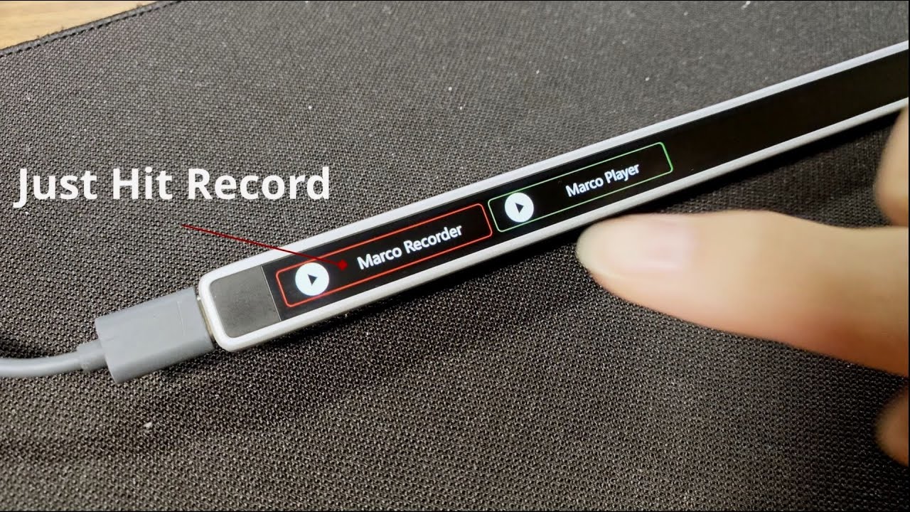 Flexbar's one-click macro recording feature is here to help you! Record your movements and replay them anytime! - YouTube