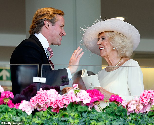 Mr Kingston watched the race from the Royal Box at Ascot with Queen Camilla in June 2023