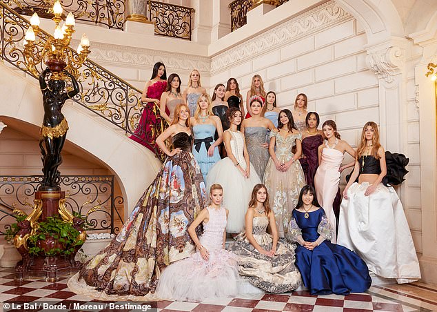 Traditionally, the debutants are paired with a 'cavalier', often young men with a similar background, to make their grand entrance at the ball.