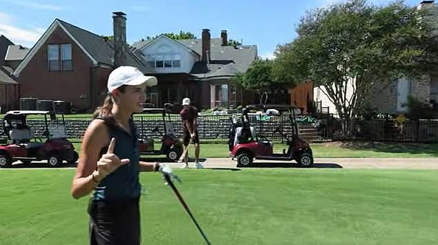 She did a creepy impression of the president-elect during a golf video on her YouTube