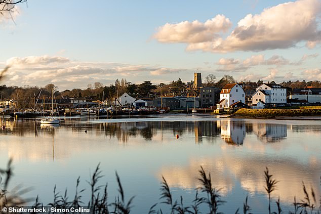 Smug: Woodbridge in Suffolk tops Rightmove's annual list of the happiest places to live