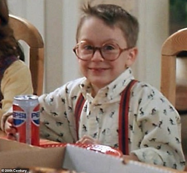 While Macaulay led the cast as the precocious Kevin McAllister, Kieran, who was seven at the time, had a small supporting role as Kevin's bed-wetting cousin Fuller (pictured)