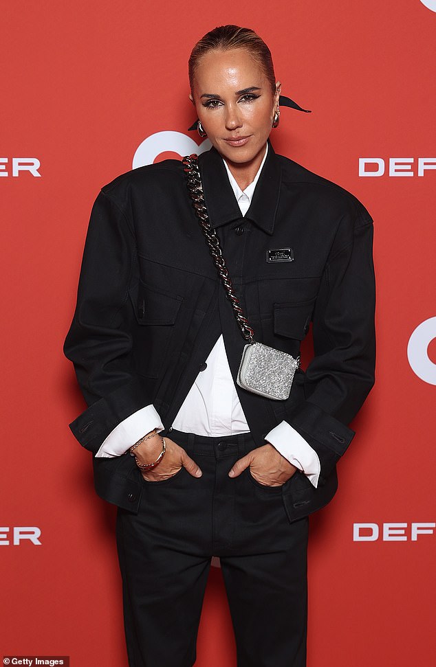 PE Nation co-founder Pip Edwards opted for an androgynous look for the evening. Pictured