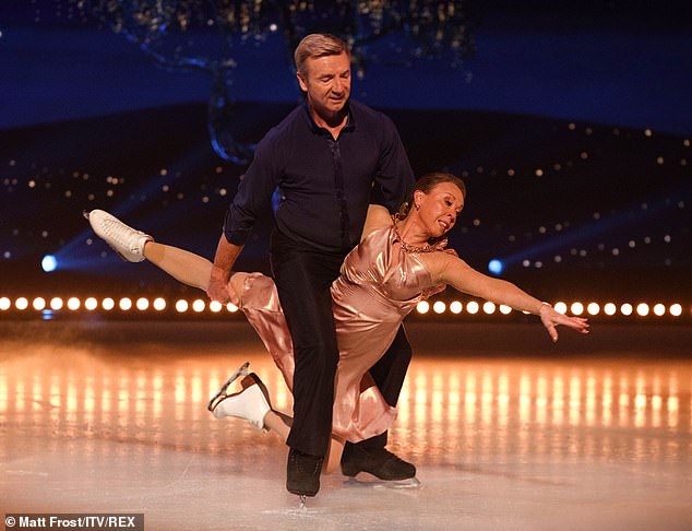 The skating stars surprise Dancing On Ice viewers every year as they take to the ice themselves, but they have now confirmed this will no longer be a feature if the show goes ahead after January (pictured in 2021)