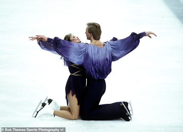 The pair, known as Torvill and Dean, shot to fame when they won gold at the 1984 Winter Olympics in Sarajevo with their iconic skate on Maurice Ravel's Boléro (pictured)