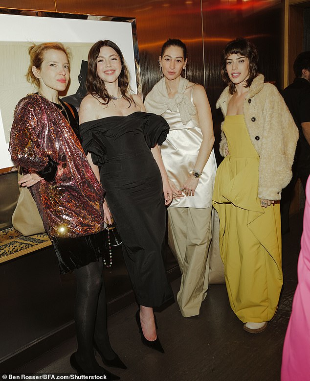 The stars posed for photos upon arrival; L-R Batsheva Hay, Tanya Taylor, Sarah Clary, Clara McGregor