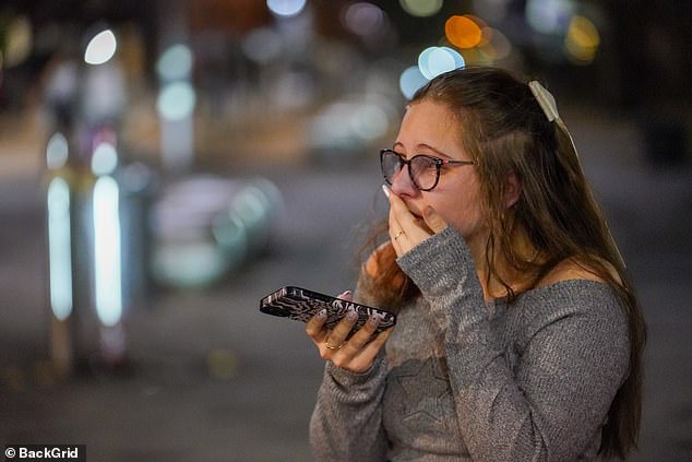 Another young fan struggled to control her emotions in Newcastle on Wednesday night