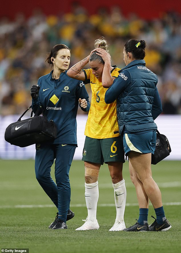 1733315613 484 Returning Matildas star tears up as she is heartbreakingly forced