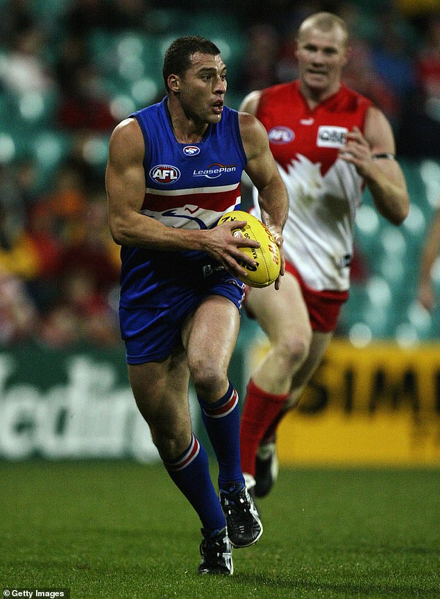 Paul Dimattina in his playing days for the Western Bulldogs