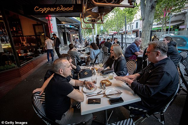 Andrews' latest ban is a negative sign for his hopes of dining out in Melbourne, as Dimattina's family owns and has owned multiple restaurants in the city, including along the famous Lygon Street precinct (image above)