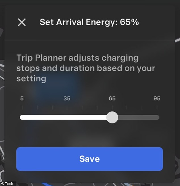 Thanks to a new, very useful navigation function, drivers can set the desired battery level upon arrival