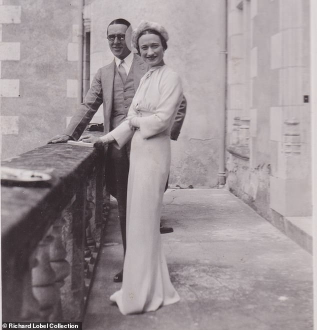 Wallis Simpson seen on her wedding day to Walter Monckton, Edward's lawyer