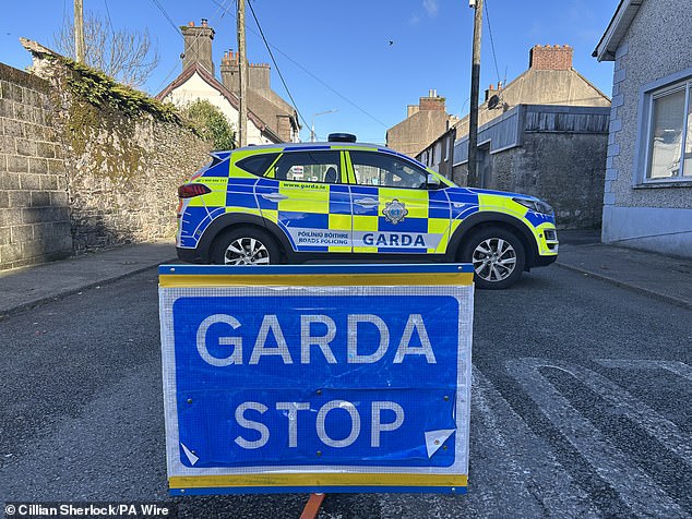 The area remained cordoned off following the attack on Sunday evening while Garda investigate Malika's death