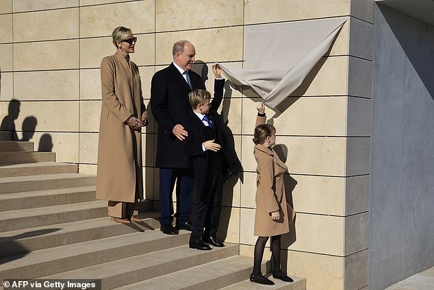 The young royals participate in the inauguration of Mareterra