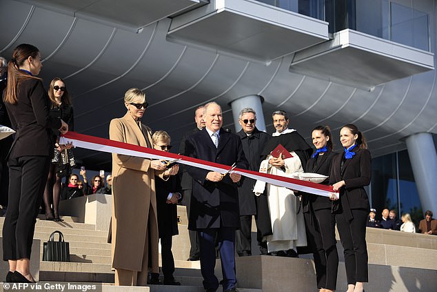 Prince Albert photographed the ribbon cutting at the inauguration of Monaco's multi-billion dollar Mareterra eco-district