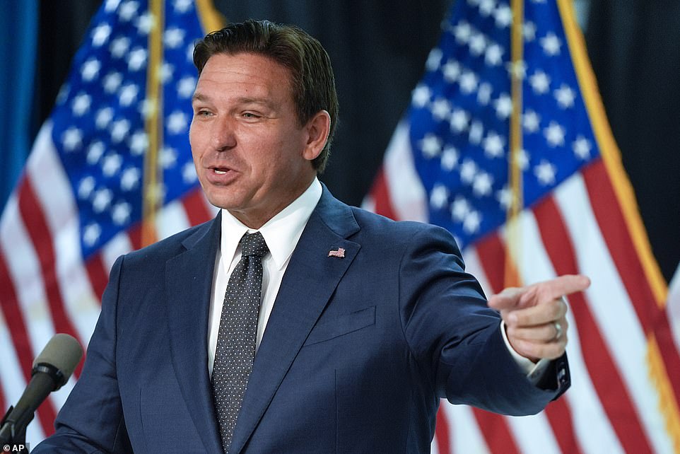 Fetterman drew attention to a conspiracy theory about DeSantis that emerged during his misguided presidential bid — that the 6-foot-2 governor wore hidden heels. DeSantis denied the accusation during an October 2023 podcast interview.